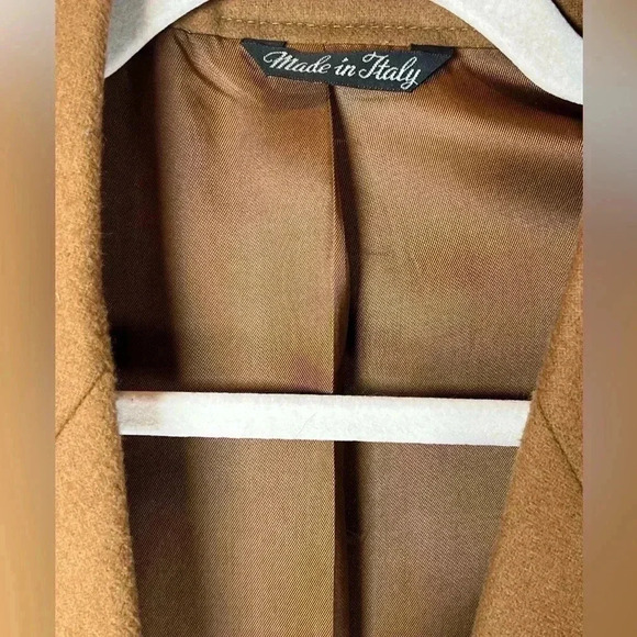 Vito Rufolo Wool Cashmere Camel Color Jacket Blazer Made In Italy Size 42 LN - Picture 4 of 8